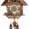 Decorative Clocks * | Frankenmuth Clock Company View All Ku468Qm Quartz Musical Chalet With Wood Chopper