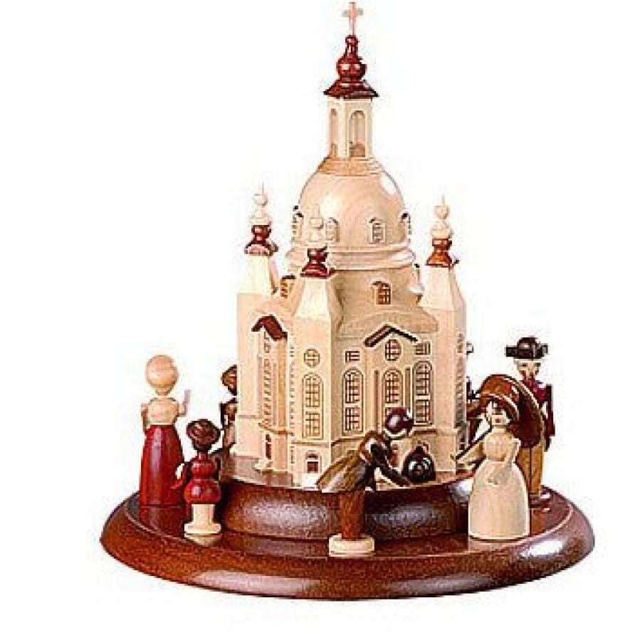 Authentic German Gifts * | Bavarian Clock Haus Music Boxes Church Music Box Platform