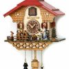 Decorative Clocks * | Frankenmuth Clock Company Ku4215Qm Quartz Musical Chalet With Beer Drinker & Angry Woman