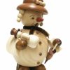 Authentic German Gifts * | Frankenmuth Clock Company Smoker Lady Snowman W/ Baby German Incense Smokers