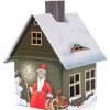 Authentic German Gifts * | Frankenmuth Clock Company 146/2205 Metal Smoker House With Christmas Motif View All