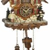 Decorative Clocks * | Frankenmuth Clock Company View All Ku4272Qm Quartz Musical Chalet With Erzgebirge Figurines