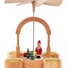 Authentic German Gifts * | Frankenmuth Clock Company 085/894/4 Pyramid Santa With Train View All