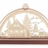 Authentic German Gifts * | Frankenmuth Clock Company 202/136 Miniature Candle Arch With Forest Scene