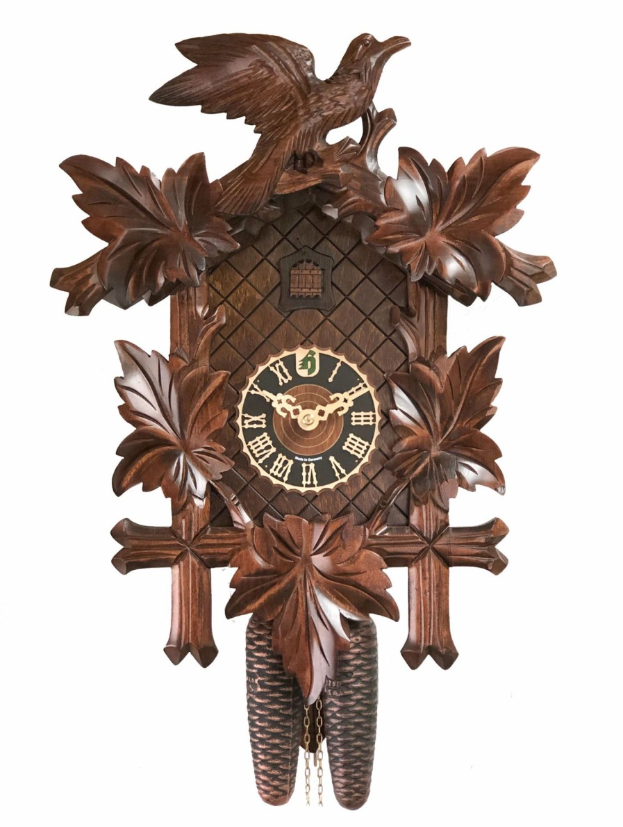 Decorative Clocks * | Frankenmuth Clock Company Ku8005 8 Day 5 Leaf 1 Bird Cuckoo Clock View All