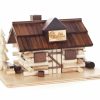 Authentic German Gifts * | Frankenmuth Clock Company 146/1415 Log Cabin Smoker View All