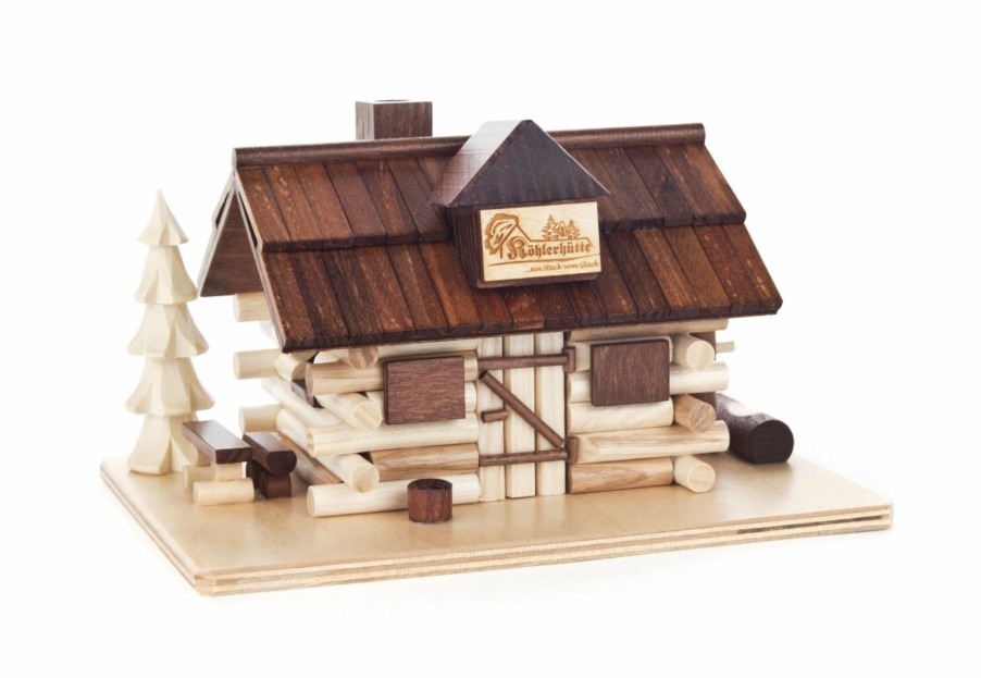 Authentic German Gifts * | Frankenmuth Clock Company 146/1415 Log Cabin Smoker View All