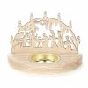 Authentic German Gifts * | Frankenmuth Clock Company 201/243/4 Nativity Scene Tealight Holder View All