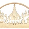 Authentic German Gifts * | Frankenmuth Clock Company Mini Seiffen Village Scene Candle Arch