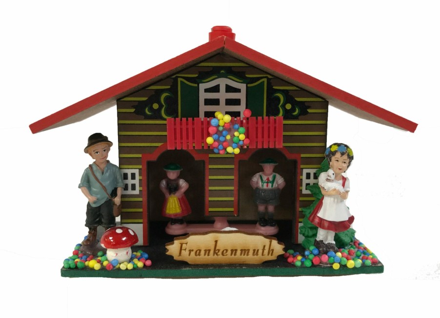 Authentic German Gifts * | Frankenmuth Clock Company Weatherhaus With Heidi Haus Theme & Frankenmuth Personalization Christmas Decorations, Candles & Other Decorations