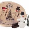 Authentic German Gifts * | Frankenmuth Clock Company 070/091 Chip Box With Snowmen & Tree German Souvenirs