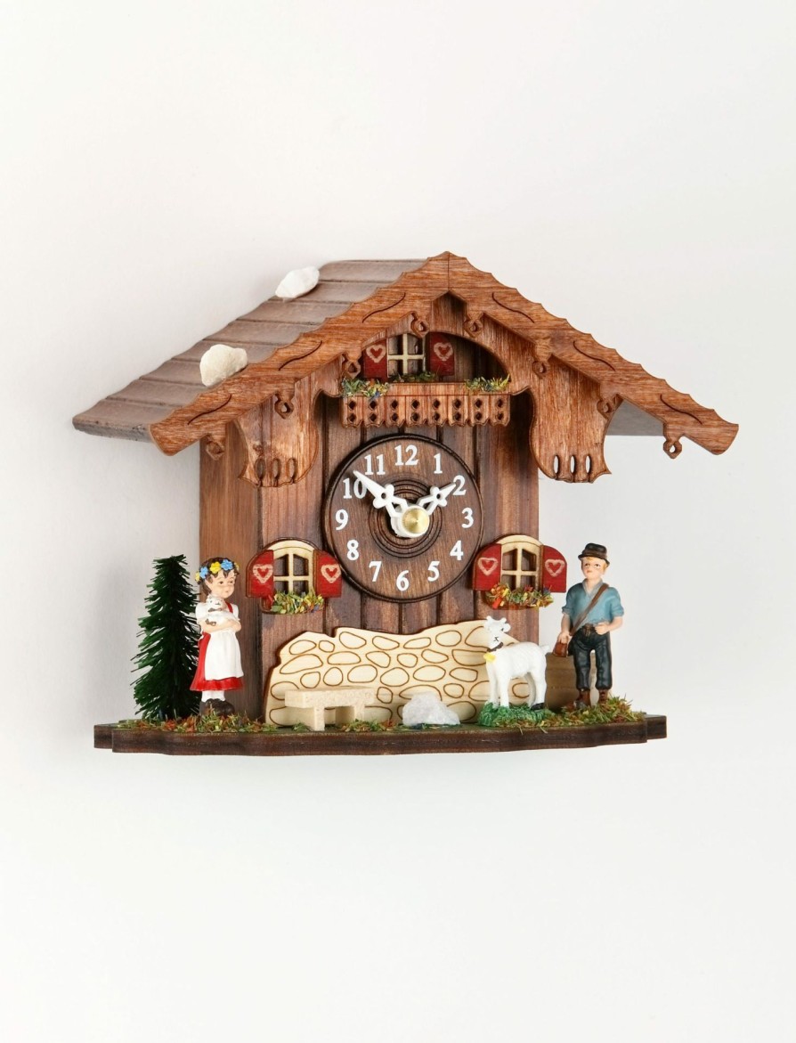 Decorative Clocks * | Frankenmuth Clock Company 084Q Novelty Heidi Haus Tabletop Chalet Cuckoo Clock View All