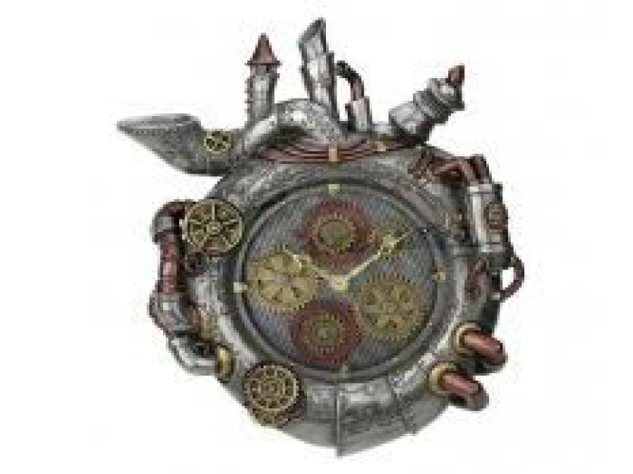 Decorative Clocks * | Frankenmuth Clock Company Wu77199V8 Steampunk Magnum Opus Wall Clock