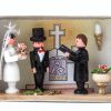 Authentic German Gifts * | Frankenmuth Clock Company 028/094 Matchbox Scene With Bride & Groom